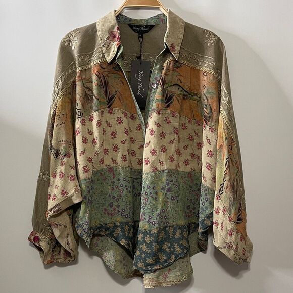 Young Threads Western Boho Top Size Medium - Picture 3 of 4